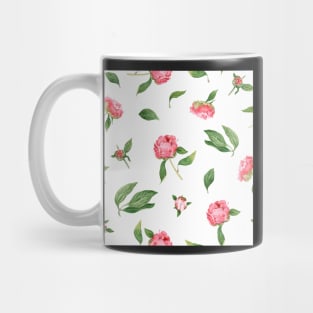 Romantic watercolor Peonies Mug